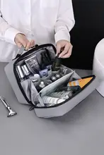 防水トラベル洗面用具ポーチ【大容量・シンプルデザイン・男性用】
