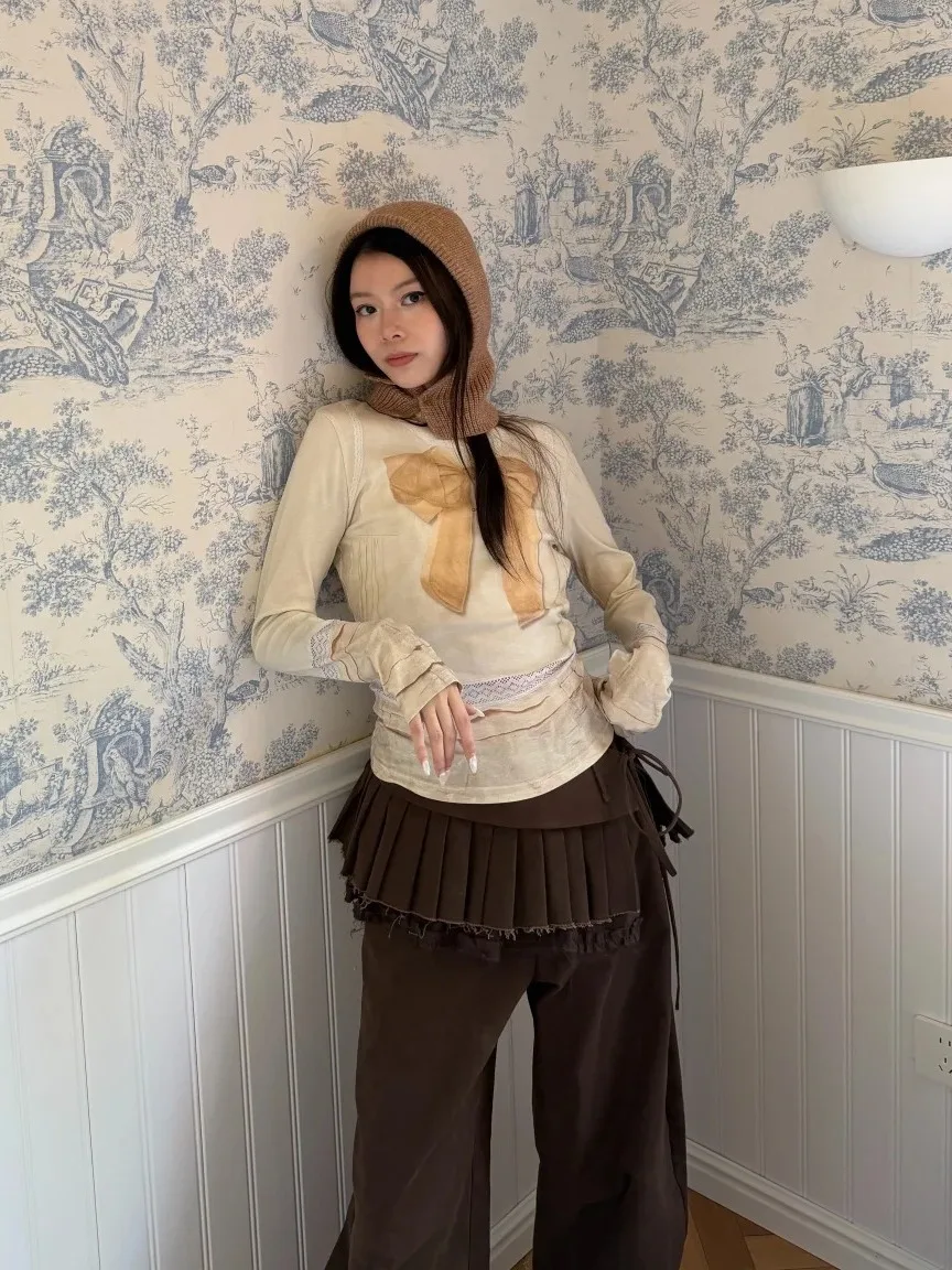 リボンデザインの3DプリントTシャツ【春夏用・デザイナーセレクト】