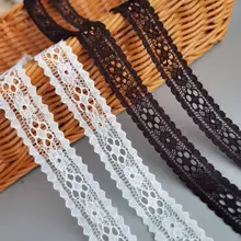 白色無弾性レースエッジ麻紐【ハンドメイド・DIY用・刺繍素材】