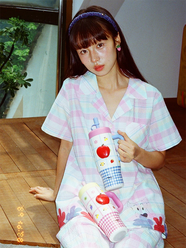 子供用ウォーターサイド ストロー 保温保冷：Tagi.《奇妙后花园》苹果手柄吨吨杯の実用性と性能解析