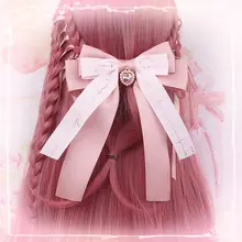 手作り大きなリボンブローチ【可愛いアルファベットプリント・ファッションアクセサリー】