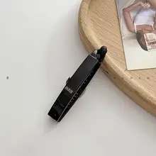 小型 黒色ポニーテールクリップ【8cm・バナナクリップ・縦型・後頭部用】