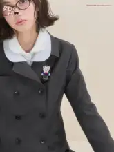 春のピクニック小熊のリボンデザインアクリルヘアクリップ【かわいらしいハーフアップ用】