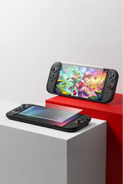 強化ガラスフィルム Nintendo Switch 2 Switch Lite 有機ELモデル 対応 AR反射防止 AGマット加工 画面保護 2枚入り 「JSAUX」