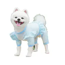 春夏用ペット用犬服【通気性・日焼け防止・レース付き・ドッグドレス】（セットアップ対応）