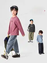 男の子用 アメリカンスタイル長袖Tシャツ【コットン・春秋用・プリントデザイン】