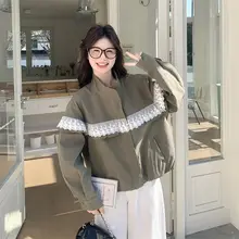 軍緑レースボレロジャケット【春秋用・ショート・小柄対応】