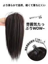 ハーフアップポニーテールウィッグ【自然な軽さ・甘くてクールなスタイル・クリップ付き】