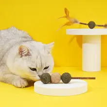 ZEZE 猫用ミントボールと歯磨きおもちゃ【耐噛性・猫の遊び道具】