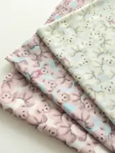 ダブルガーゼのコットン生地【肌触りが良い・可愛いクマ柄・子供服用】