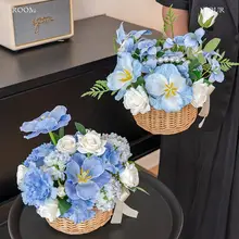 北欧スタイル 高級チューリップ造花装飾【テーブル用・アートフラワー】