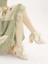 エレガントなデザインのロリータ風ハイヒール【中ヒール・日常使い・女性用】
