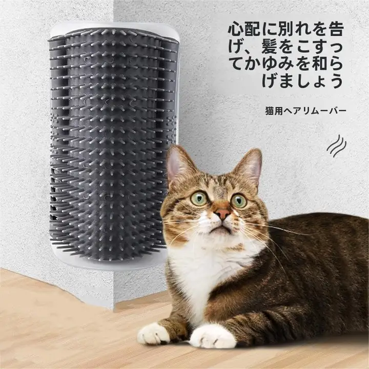 猫用マッサージブラシ【壁掛け型・大サイズ・おもちゃ】
