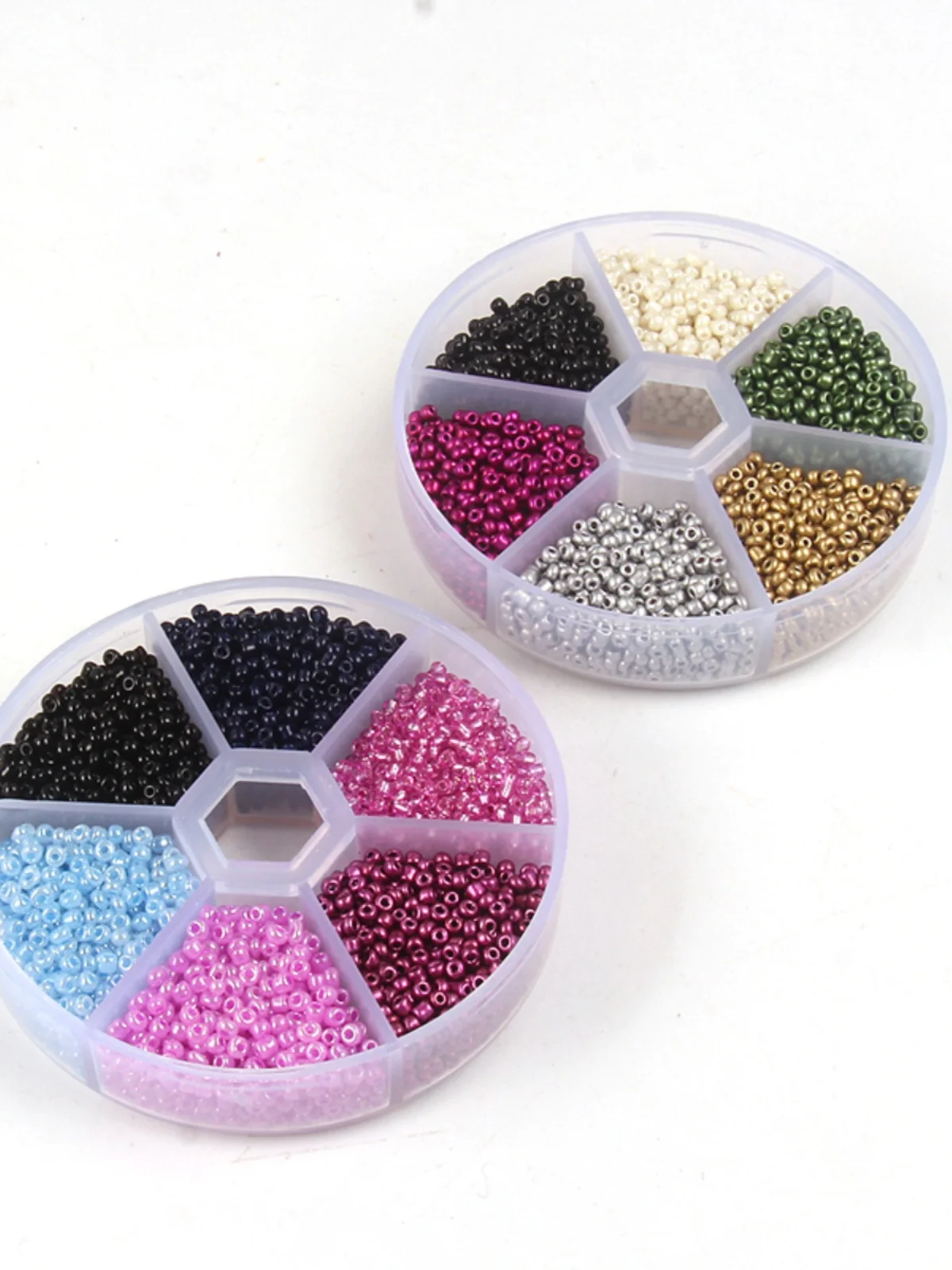 2mmカラフルビーズ【フレンチ刺繍用・実色・灌銀ビーズ・初心者向けの衣装材料】（セットアップ対応）