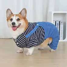 中型犬用 冬用犬服【ボディ全体カバー・防毛・フリース素材】