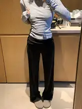海外風で万能な女性 フレアパンツ 万能な女性 フレアパンツ