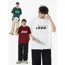 ユニセックス 夏用ロゴ入りTシャツ【アメリカンヴィンテージスタイル・短袖・ゆったりデザイン】