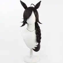 リアルな質感のコスプレウィッグ【競馬娘・ポニーテール・耳と尾付き】