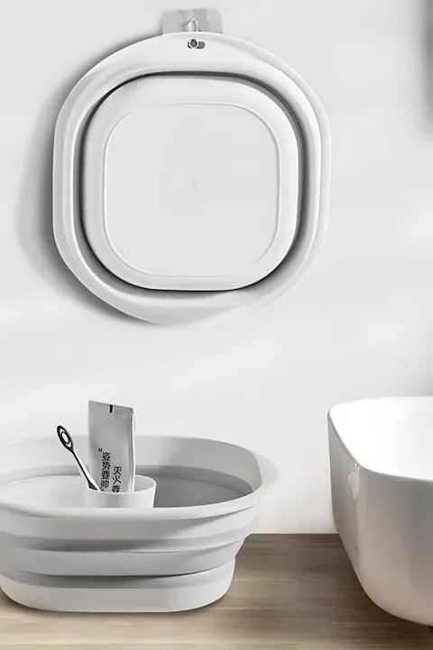 携帯用折りたたみ洗面器【旅行・多用途・大サイズ】