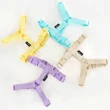 マカロンカラーのH型ペット用ハーネスとリード【犬用・胸当て式・調整可能】