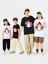 カジュアルなデザインのハロウィンパンプキンTシャツ【男女兼用・子供用・短袖】（セットアップ対応）