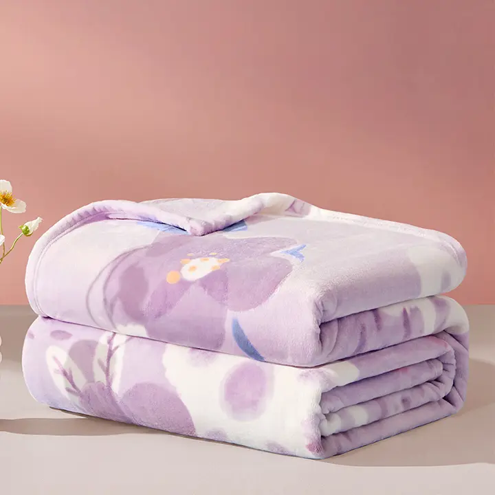 Beyond home 極上の柔らかさ！コーラルフリースブランケット【厚手・用・一人用】