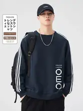 ストライプデザインのメンズパーカー【春秋用・カジュアル・フィット・プリント】