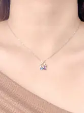 願い星デザインのネックレス【可愛い瓶型ペンダント・S925純銀製】