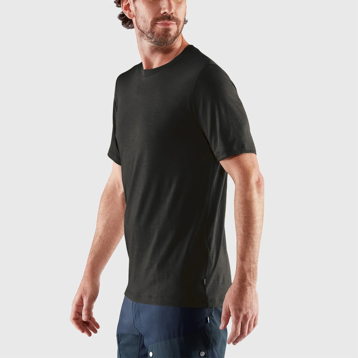 快適な着心地のウール混紡Tシャツ【メンズ・カジュアル・半袖・クラシックデザイン】