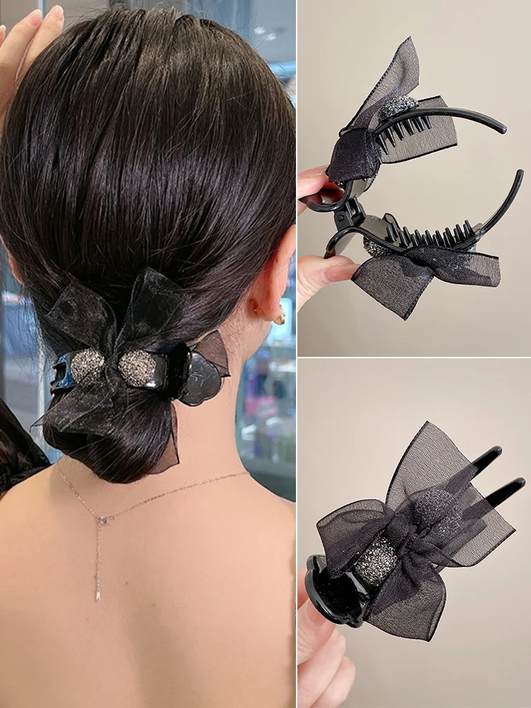 リボンデザインのヘアクリップ：後頭部用・丸みのある形の髪飾りの実用性と選定基準