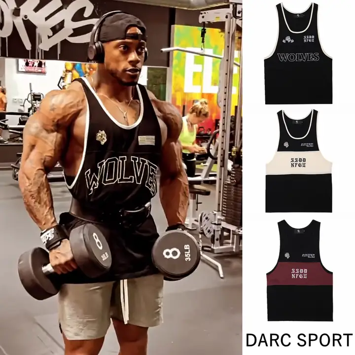 DARC ウルフヘッド スポーツ トレーニング タンクトップ