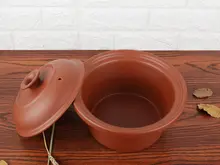 紫砂鍋用内釜【陶器製・ガラス蓋付き・白磁の煲湯用】