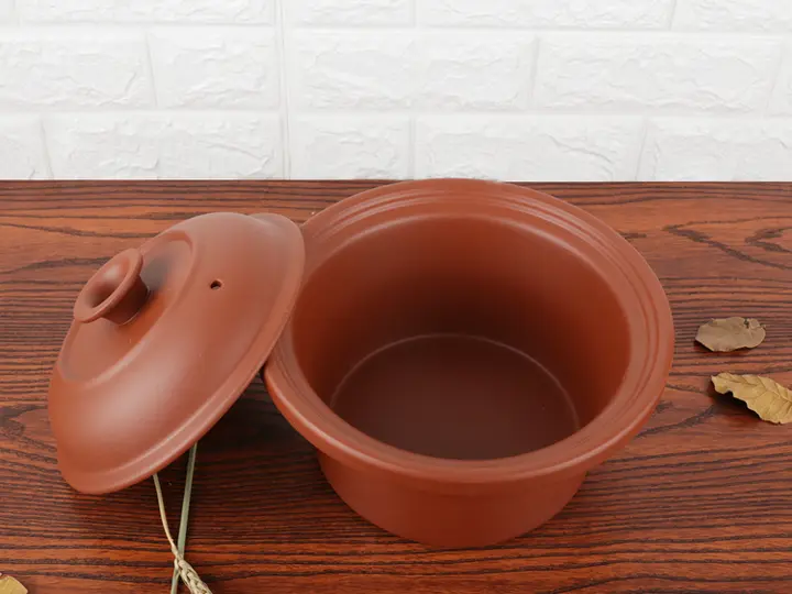紫砂鍋用内釜【陶器製・ガラス蓋付き・白磁の煲湯用】
