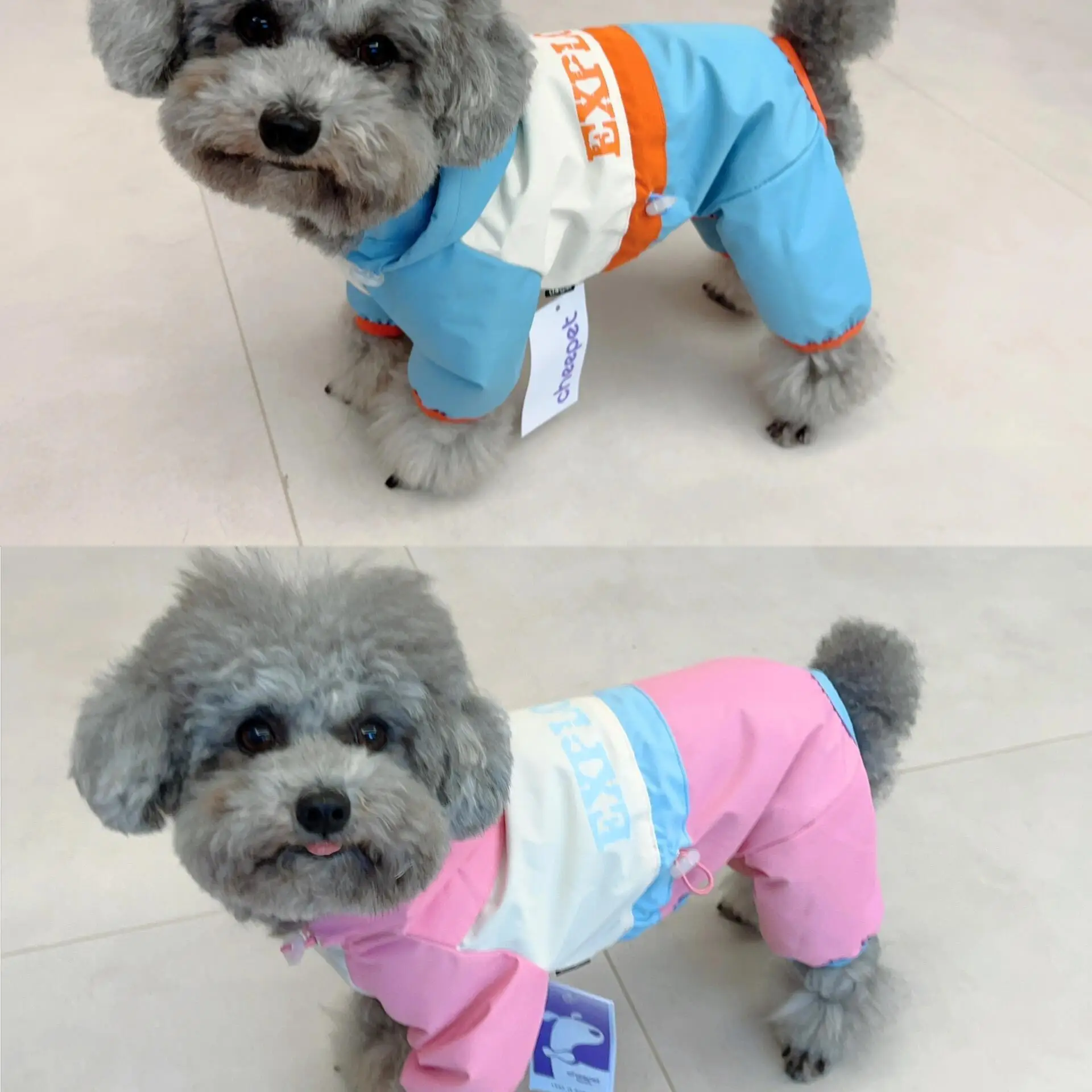 防水の犬用フーディー：中型犬向けの汚れ防止・虫除け・通気性を実証