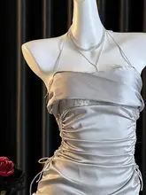 セクシーレースデザインのキャミソールドレス【収縮性あり・極上の柔らかさ・女性用】