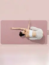 防滑ヨガマット【女性用・広め・厚手・家庭用・フィットネス・ダンス用】