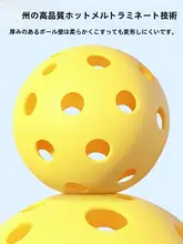 YUKE ピクルボール用 穴あきボール【屋内外対応・プロトレーニングや試合用】