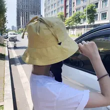 洗える速乾素材の夏用レディース漁師帽【UVカット・ひも付き・軽量】