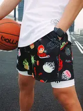 BALLHO 速乾メンズバスケットボールショートパンツ【レトロデザイン・メッシュ・夏用】