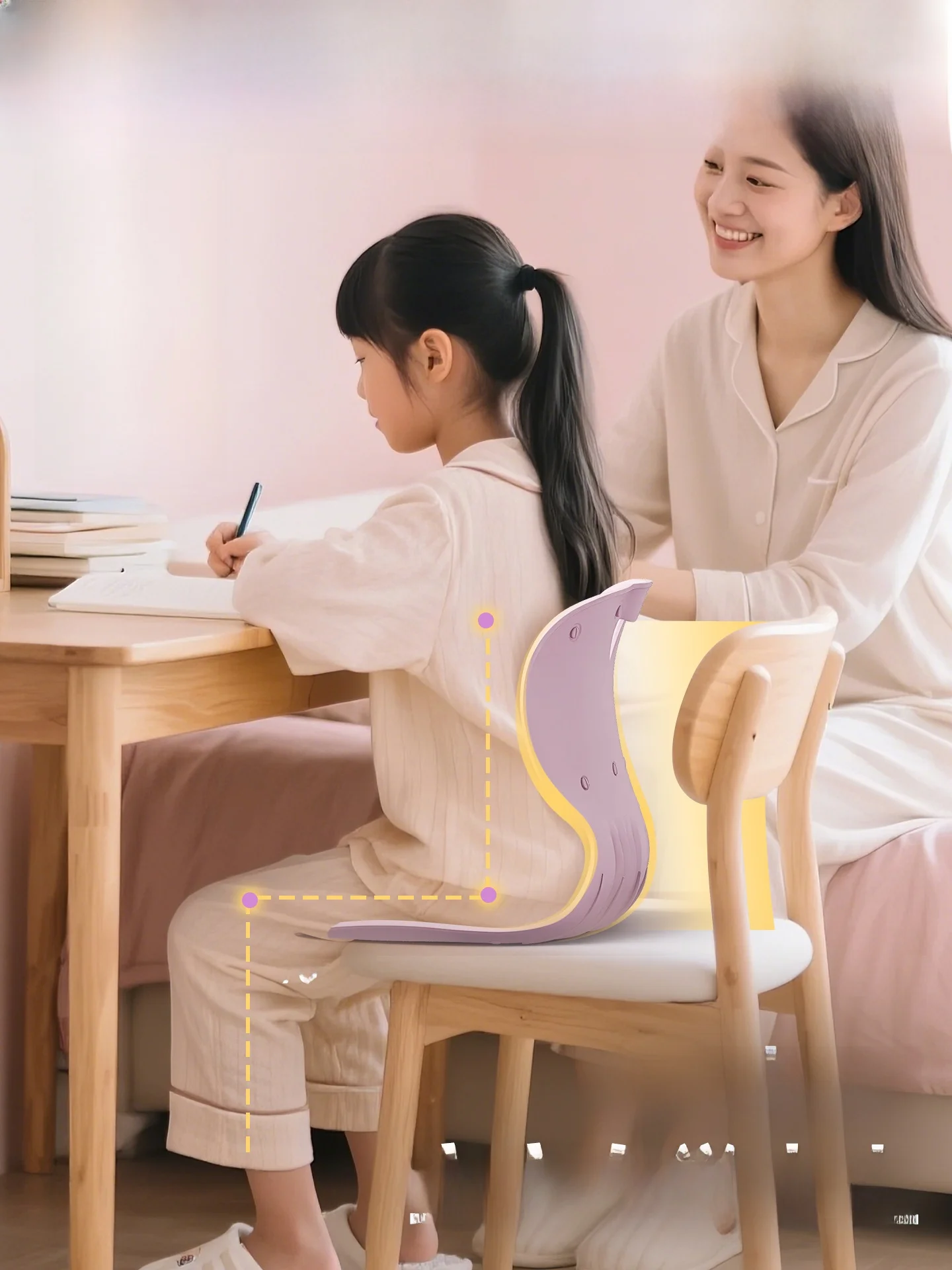 高校生用メモリーフォーム座布団：背もたれ付きで長時間座る学生のための最適解