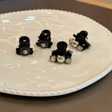 ヘアクリップ コームクリップ 前髪アレンジ 韓流 上品 きれいめ 着回し 「Cookie」