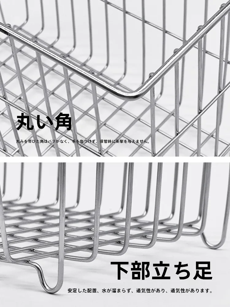 キッチンをスッキリ整理！収納グッズおすすめ　304ステンレスバスケットの完全ガイド
