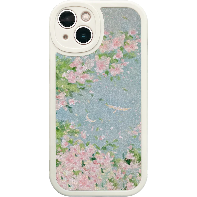 花柄デザインのスマートフォンケース【iPhone・Xiaomi・Huawei・Oppo・Vivo対応】（セットアップ対応）