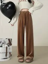 リラクシングデザインのホワイトストレートパンツ【秋冬用・ゆったりサイズ・女性用】