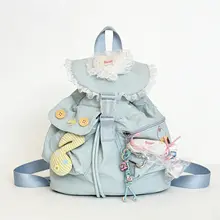 可愛らしいデザインのリュックサック【ソフトで軽量・ロリータスタイル・女の子向け】（セットアップ対応）