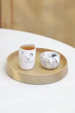 蓋碗 湯呑み 茶こし 小皿 スプーン 陶器 手作り 手びねり かわいい カートゥーン おしゃれ ナチュラル
