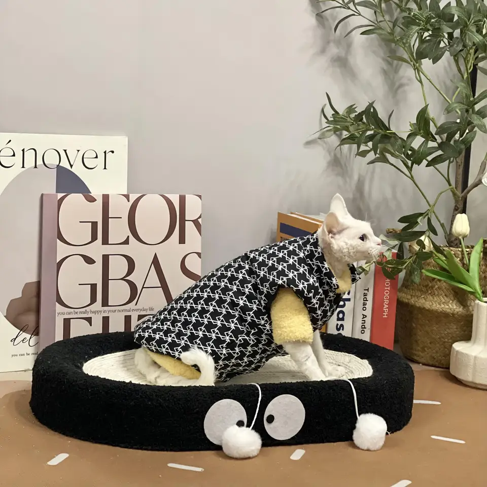 スフィンクス用 冬季厚手コート【暖かい棉素材・スタイリッシュなベスト】