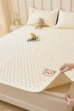 家庭用夏用薄型マットレスパッド【防滑・シングルサイズ】