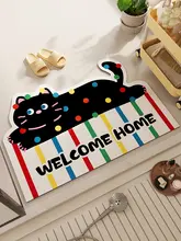 漫画のバスルーム吸水速乾フロアマット ソフトクッション