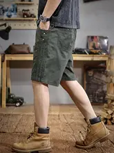 極上の柔らかさのミリタリーグリーンカジュアルショートパンツ【軽量・夏用・動きやすい】（セットアップ対応）
